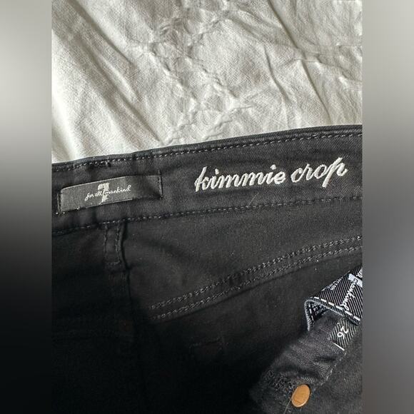 7 for all mankind kimmie crop contour waist skinny size 26 - Picture 10 of 16